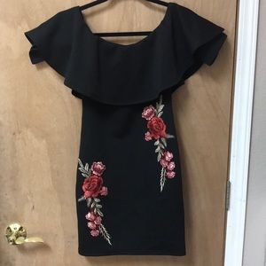 Cute off the shoulder floral dress